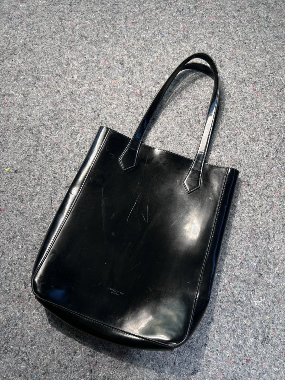 Givenchy Leather Tote Bag Black Classic Chic Everyday Style - Picture 8 of 11